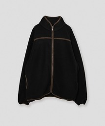 mj11588-ROBIN VEGAN SUEDE SWITCH FLEECE TOP フリーストップ(KLM26FCS1129)