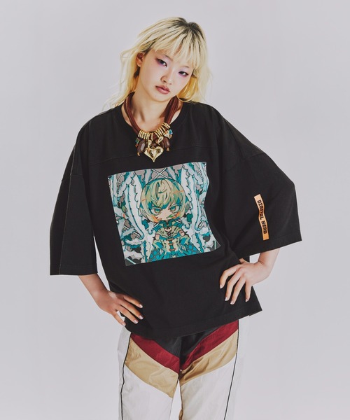 ANNA SUI NYC(アナ スイ エヌ ワイ シー)の「TERA ホワイトゴーストTシャツ(Tシャツ/カットソー・レディース・ブラック/ピンク・FREE)」の9枚目の写真