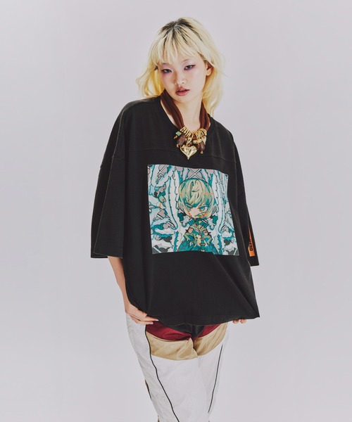 ANNA SUI NYC(アナ スイ エヌ ワイ シー)の「TERA ホワイトゴーストTシャツ(Tシャツ/カットソー・レディース・ブラック/ピンク・FREE)」の7枚目の写真
