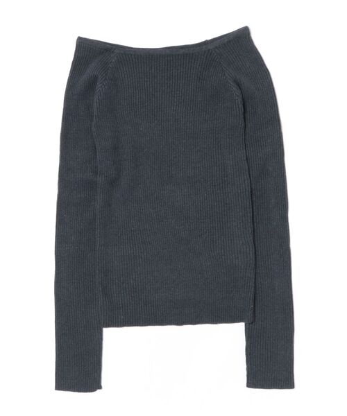 URBAN ISLAND SOCIETY（アーバンアイランドソサエティ）の「サマーニット トップス レディース / URBAN ISLAND SOCIETY（アーバンアイランドソサエティ）（ニット/セーター・レディース・ネイビー/ブラック/グレー/オフホワイト・FREE）」の4枚目の写真
