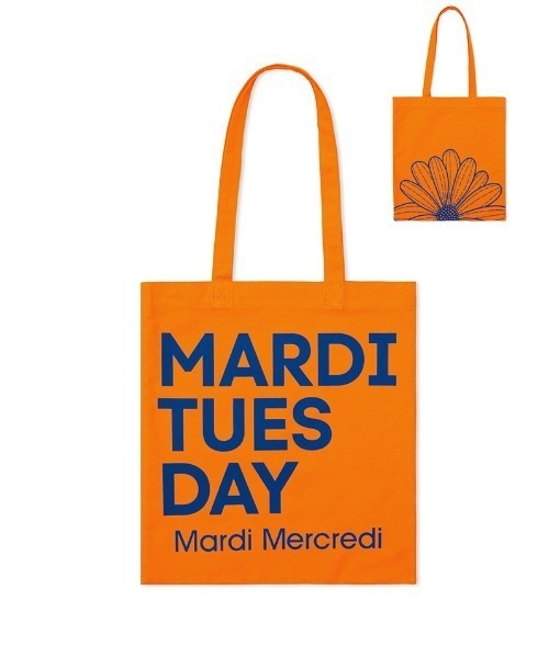 Mardi Mercredi（マルディメクルディ）の「CANVAS BAG FLOWER DU MARDI / キャンバス バッグ フラワー ドゥ マルディ（トートバッグ・レディース・オリーブ/ベージュ系その他4/ベージュ系その他2/ベージュ系その他/ブルー/ベージュ系その他3/オレンジ/イエロー・FREE）」の21枚目の写真