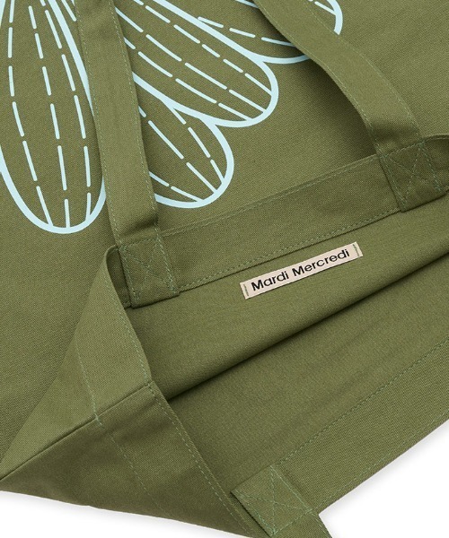 Mardi Mercredi（マルディメクルディ）の「CANVAS BAG FLOWER DU MARDI / キャンバス バッグ フラワー ドゥ マルディ（トートバッグ・レディース・オリーブ/ベージュ系その他4/ベージュ系その他2/ベージュ系その他/ブルー/ベージュ系その他3/オレンジ/イエロー・FREE）」の9枚目の写真