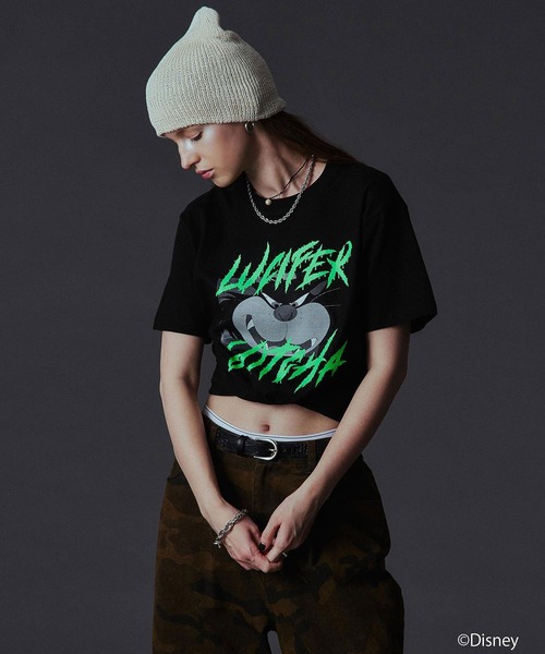 ROSE BUD（ローズバッド）の「(COLSUN)LUCIFER S/S TEE（Tシャツ/カットソー・レディース・ホワイト/ブラック・S/M）」の7枚目の写真