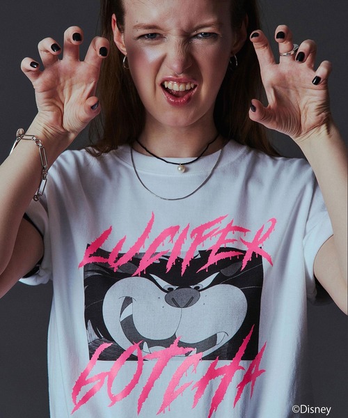 ROSE BUD（ローズバッド）の「(COLSUN)LUCIFER S/S TEE（Tシャツ/カットソー・レディース・ホワイト/ブラック・S/M）」の3枚目の写真