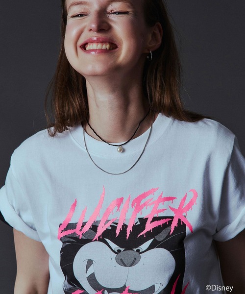 ROSE BUD（ローズバッド）の「(COLSUN)LUCIFER S/S TEE（Tシャツ/カットソー・レディース・ホワイト/ブラック・S/M）」の4枚目の写真