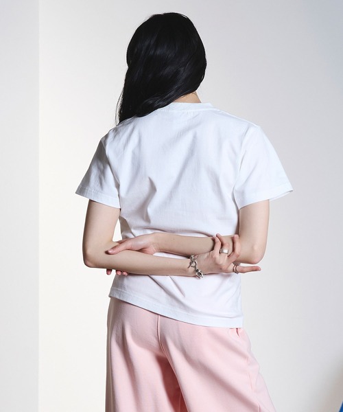 ROSE BUD（ローズバッド）の「(COLSUN)LUCIFER S/S TEE（Tシャツ/カットソー・レディース・ホワイト/ブラック・S/M）」の13枚目の写真