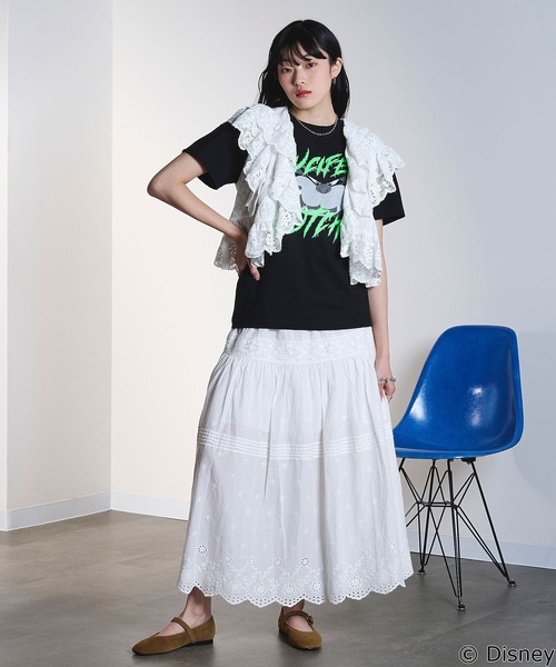 ROSE BUD（ローズバッド）の「(COLSUN)LUCIFER S/S TEE（Tシャツ/カットソー・レディース・ホワイト/ブラック・S/M）」の22枚目の写真