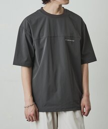 接触冷感リフレクタープリント切替Tシャツ