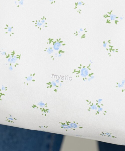 mystic(ミスティック)の「花柄ワンショルダーBAG(トートバッグ・レディース・ブラック/オフホワイト・ONE SIZE)」の7枚目の写真