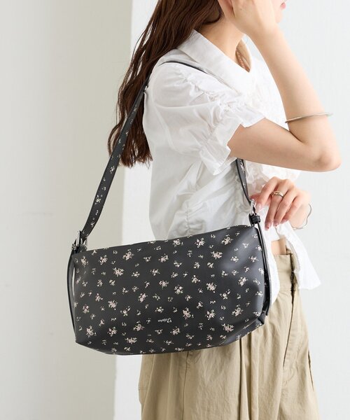 mystic(ミスティック)の「花柄ワンショルダーBAG(トートバッグ・レディース・ブラック/オフホワイト・ONE SIZE)」の8枚目の写真