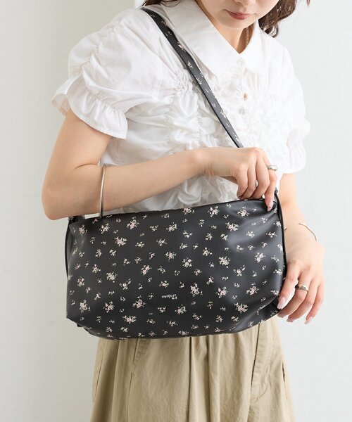 mystic(ミスティック)の「花柄ワンショルダーBAG(トートバッグ・レディース・ブラック/オフホワイト・ONE SIZE)」の9枚目の写真
