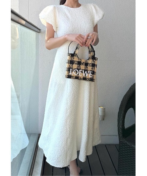 LUDICRUM(ルーディクルム)の「Balloon sleeve dress(ワンピース・レディース・ブラック/オフホワイト・FREE)」の1枚目の写真
