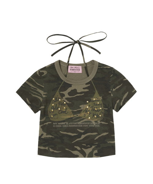GILAARCHIVE(ギラアーカイブ)の「P&G HALTER STRAP CROP TOP_CAMO(Tシャツ/カットソー・レディース・その他・FREE)」の5枚目の写真