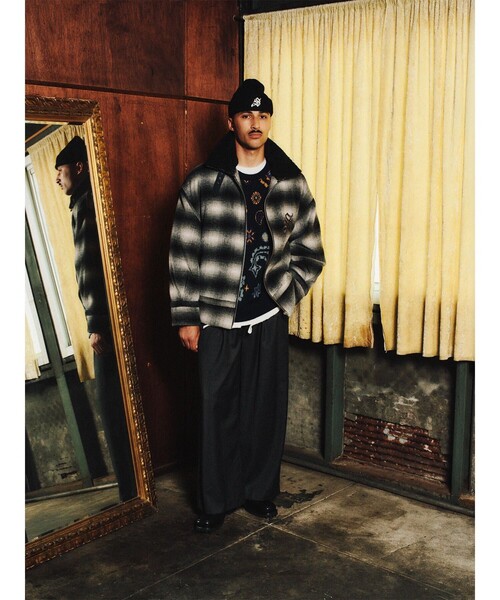 Subciety（サブサエティ）の「Waffle beanie（ニットキャップ/ビーニー・メンズ・イエロー/ブラック/グリーン・FREE）」の8枚目の写真