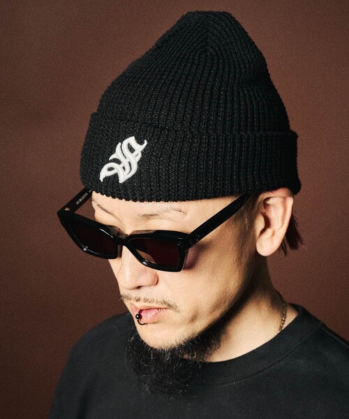 Subciety（サブサエティ）の「Waffle beanie（ニットキャップ/ビーニー・メンズ・イエロー/ブラック/グリーン・FREE）」の10枚目の写真