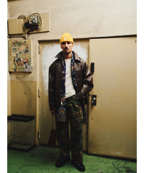 Subciety（サブサエティ）の「Waffle beanie（ニットキャップ/ビーニー・メンズ・イエロー/ブラック/グリーン・FREE）」の14枚目の写真