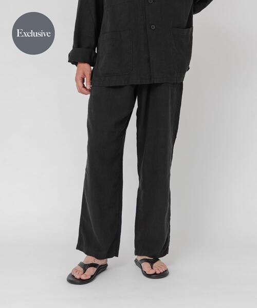 URBAN RESEARCH(アーバンリサーチ)の「『別注』LE VETEMENT ATLANTIQUE×URBAN RESEARCH ワークパンツ(その他パンツ・メンズ・ブラック/グリーン・MEDIUM/LARGE)」の2枚目の写真