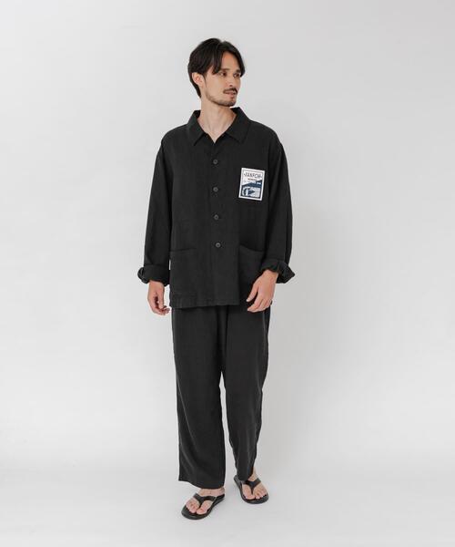 URBAN RESEARCH(アーバンリサーチ)の「『別注』LE VETEMENT ATLANTIQUE×URBAN RESEARCH ワークパンツ(その他パンツ・メンズ・ブラック/グリーン・MEDIUM/LARGE)」の5枚目の写真