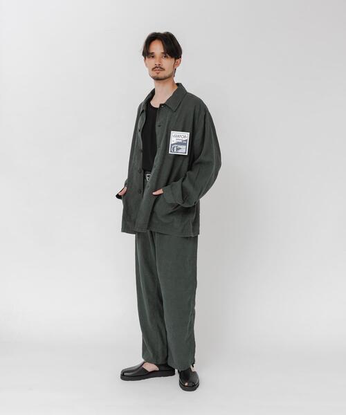 URBAN RESEARCH(アーバンリサーチ)の「『別注』LE VETEMENT ATLANTIQUE×URBAN RESEARCH ワークパンツ(その他パンツ・メンズ・ブラック/グリーン・MEDIUM/LARGE)」の12枚目の写真