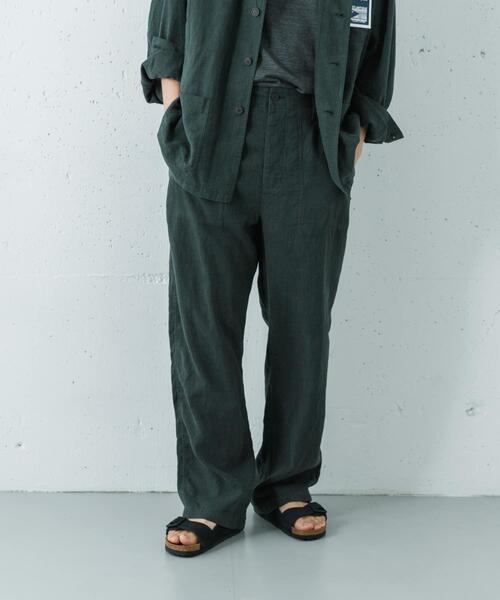 URBAN RESEARCH(アーバンリサーチ)の「『別注』LE VETEMENT ATLANTIQUE×URBAN RESEARCH ワークパンツ(その他パンツ・メンズ・ブラック/グリーン・MEDIUM/LARGE)」の13枚目の写真