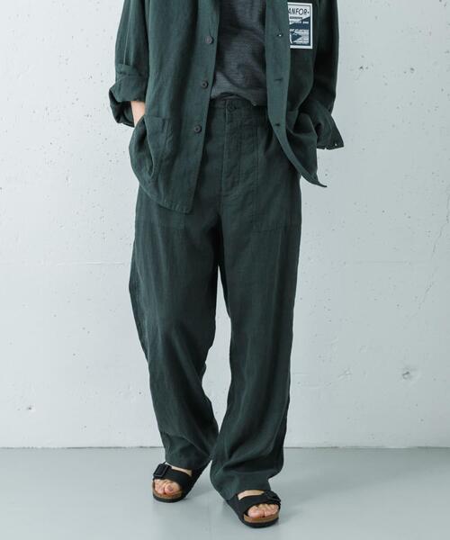 URBAN RESEARCH(アーバンリサーチ)の「『別注』LE VETEMENT ATLANTIQUE×URBAN RESEARCH ワークパンツ(その他パンツ・メンズ・ブラック/グリーン・MEDIUM/LARGE)」の14枚目の写真