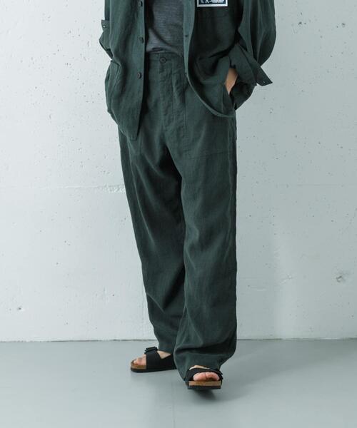 URBAN RESEARCH(アーバンリサーチ)の「『別注』LE VETEMENT ATLANTIQUE×URBAN RESEARCH ワークパンツ(その他パンツ・メンズ・ブラック/グリーン・MEDIUM/LARGE)」の15枚目の写真