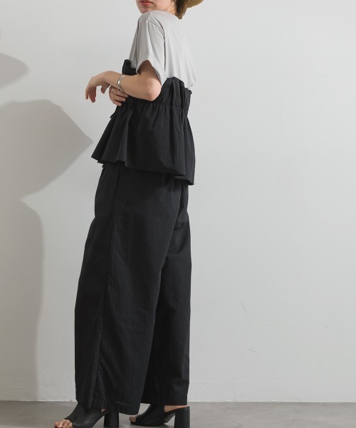 le colis(ルコリ)の「ビスチェTEE(Tシャツ/カットソー・レディース・オレンジ/ブラック・FREE)」の10枚目の写真