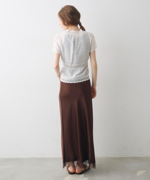 Crisp（クリスプ）の「v neck retro lace blouse / Vネックレトロレースブラウス（シャツ/ブラウス・レディース・アイボリー/ホワイト・FREE）」の13枚目の写真