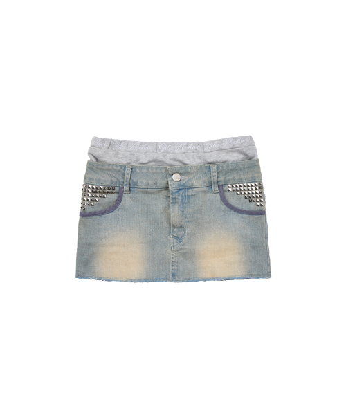 GILAARCHIVE（ギラアーカイブ）の「LAYERED WAIST DENIM SKIRTS_LIGHT BLUE（スカート・レディース・その他・SMALL/MEDIUM）」の5枚目の写真