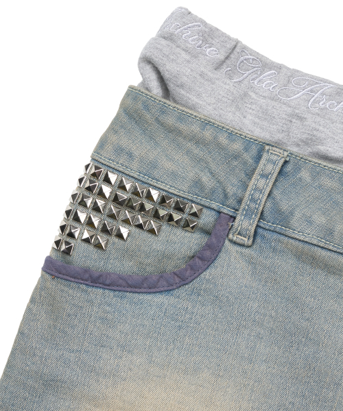 GILAARCHIVE（ギラアーカイブ）の「LAYERED WAIST DENIM SKIRTS_LIGHT BLUE（スカート・レディース・その他・SMALL/MEDIUM）」の7枚目の写真