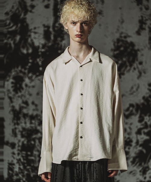 NO ID.(ノーアイディ)の「【NO ID.】Embroidery Souvenir Shirt / エンブロイダリースーベニアシャツ(シャツ/ブラウス・メンズ・グレー/ホワイト/ブラック・ONE SIZE)」の20枚目の写真