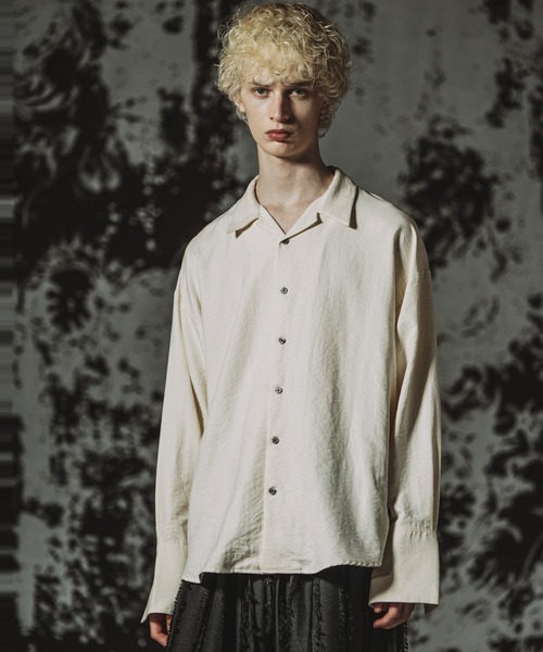 NO ID.(ノーアイディ)の「【NO ID.】Embroidery Souvenir Shirt / エンブロイダリースーベニアシャツ(シャツ/ブラウス・メンズ・グレー/ホワイト/ブラック・ONE SIZE)」の21枚目の写真