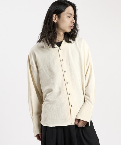 NO ID.(ノーアイディ)の「【NO ID.】Embroidery Souvenir Shirt / エンブロイダリースーベニアシャツ(シャツ/ブラウス・メンズ・グレー/ホワイト/ブラック・ONE SIZE)」の9枚目の写真