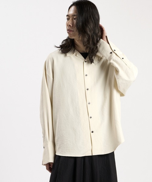 NO ID.(ノーアイディ)の「【NO ID.】Embroidery Souvenir Shirt / エンブロイダリースーベニアシャツ(シャツ/ブラウス・メンズ・グレー/ホワイト/ブラック・ONE SIZE)」の10枚目の写真