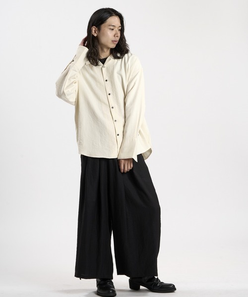 NO ID.(ノーアイディ)の「【NO ID.】Embroidery Souvenir Shirt / エンブロイダリースーベニアシャツ(シャツ/ブラウス・メンズ・グレー/ホワイト/ブラック・ONE SIZE)」の11枚目の写真