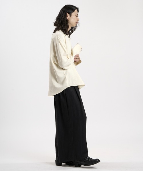 NO ID.(ノーアイディ)の「【NO ID.】Embroidery Souvenir Shirt / エンブロイダリースーベニアシャツ(シャツ/ブラウス・メンズ・グレー/ホワイト/ブラック・ONE SIZE)」の4枚目の写真