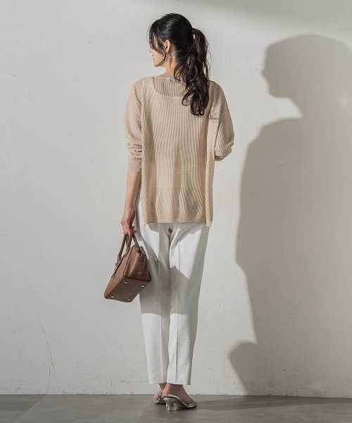 LAUTREAMONT（ロートレアモン）の「シアーニット（ニット/セーター・レディース・イエロー/ベージュ/ブラック・9号）」の14枚目の写真