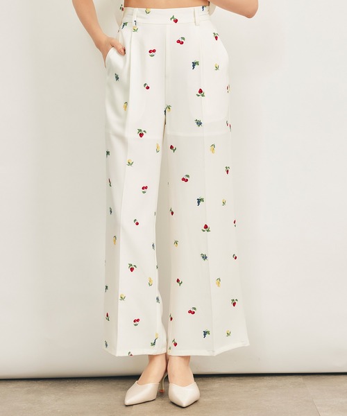 REDYAZEL(レディアゼル)の「【Fruit Series】フルーツセンタープレスパンツ(その他パンツ・レディース・ホワイト系その他/ブラック系その他/ベージュ系その他・FREE)」の14枚目の写真