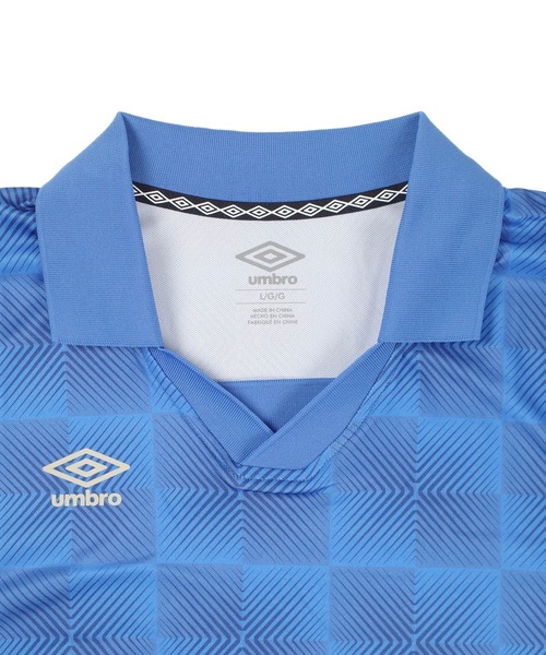 UMBRO(アンブロ)の「【T21】【umbro/アンブロ】ALL OVER PRINT JOHNNY COLOR オールオーバー プリント ジョニー カラーシャツ UUM1UBZ3(ポロシャツ・メンズ・ブルー/ブラック・X-LARGE/LARGE/MEDIUM)」の3枚目の写真