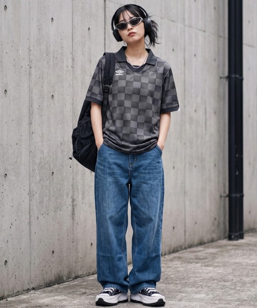 UMBRO(アンブロ)の「【T21】【umbro/アンブロ】ALL OVER PRINT JOHNNY COLOR オールオーバー プリント ジョニー カラーシャツ UUM1UBZ3(ポロシャツ・メンズ・ブルー/ブラック・X-LARGE/LARGE/MEDIUM)」の17枚目の写真