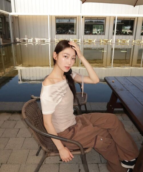 SECONDMONO（セカンドモノローグ）の「W. Layered Off Shoulder Short Sleeve [BLACK]_SEWTS009BLACK（Tシャツ/カットソー・レディース・その他・F）」の15枚目の写真