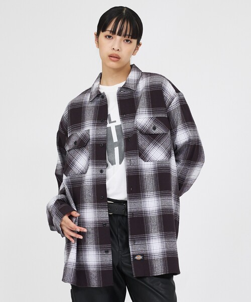 Dickies(ディッキーズ)の「【Dickies / ディッキーズ】フランネルチェックシャツ / ユニセックス / DC2049(シャツ/ブラウス・メンズ・ブルー/ブラック/レッド・L/M)」の6枚目の写真
