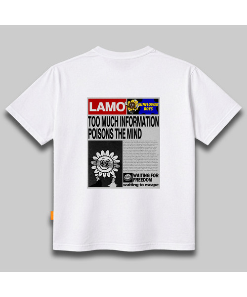 LLAMO(エラモ)の「ラモペーパー 半袖Tシャツ 男女共用 ビッグサイズ(Tシャツ/カットソー・メンズ・ホワイト/チャコールグレー/ブラック/ベージュ・SMALL/MEDIUM/LARGE/X-LARGE/2XL/4XL/3XL)」の2枚目の写真
