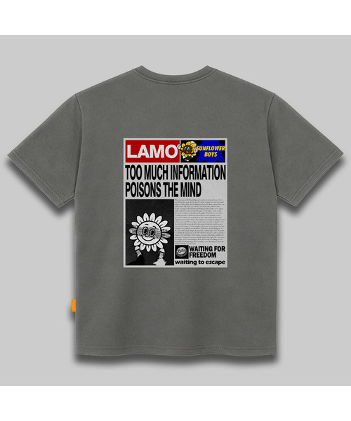 LLAMO(エラモ)の「ラモペーパー 半袖Tシャツ 男女共用 ビッグサイズ(Tシャツ/カットソー・メンズ・ホワイト/チャコールグレー/ブラック/ベージュ・SMALL/MEDIUM/LARGE/X-LARGE/2XL/4XL/3XL)」の3枚目の写真