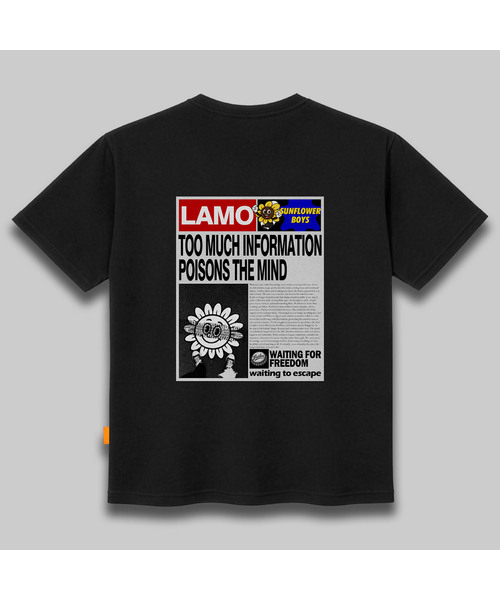LLAMO(エラモ)の「ラモペーパー 半袖Tシャツ 男女共用 ビッグサイズ(Tシャツ/カットソー・メンズ・ホワイト/チャコールグレー/ブラック/ベージュ・SMALL/MEDIUM/LARGE/X-LARGE/2XL/4XL/3XL)」の1枚目の写真