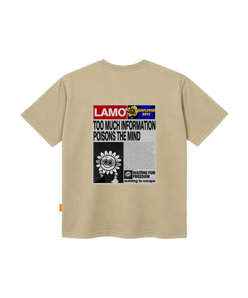 LLAMO(エラモ)の「ラモペーパー 半袖Tシャツ 男女共用 ビッグサイズ(Tシャツ/カットソー・メンズ・ホワイト/チャコールグレー/ブラック/ベージュ・SMALL/MEDIUM/LARGE/X-LARGE/2XL/4XL/3XL)」の7枚目の写真