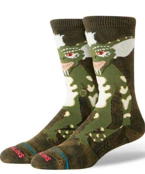 STANCE(スタンス)の「STANCE/スタンス ソックス "グレムリン(Gremlins)コラボモデル" STRIPE GREMLINS CREW A555C26STR(ソックス/靴下・メンズ・カーキ・L/M)」の1枚目の写真