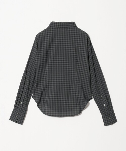 ATTISESSION(アティセッション)の「<ATTISESSION>コットン スリムシャツ(シャツ/ブラウス・レディース・ホワイト/ダークグリーン・FREE)」の13枚目の写真