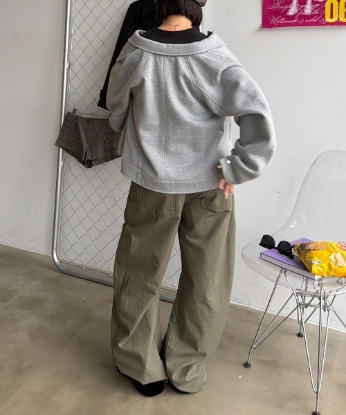 SHAGGIE(シャギー)の「裏起毛スウェットジャケット(その他アウター・レディース・ブラック/ブラウン/グレー・FREE)」の14枚目の写真