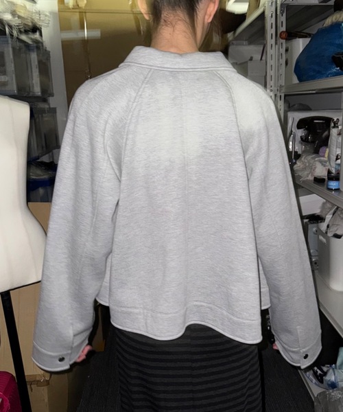 SHAGGIE(シャギー)の「裏起毛スウェットジャケット(その他アウター・レディース・ブラック/ブラウン/グレー・FREE)」の4枚目の写真
